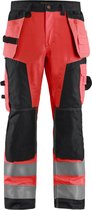 Blaklader Werkbroek High Vis 1568-1811 - High Vis Rood/Zwart - D96