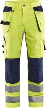 Blaklader Werkbroek High Vis met ventilatie 1565-1811 - High Vis Geel/Marineblauw - D100