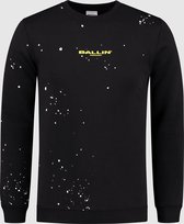 Ballin Amsterdam -  Heren Slim Fit   Sweater  - Zwart - Maat S