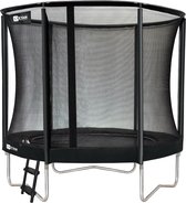 Etan Premium Trampoline Combi - ⌀ 244 cm / 08ft - Zwart - Rond - Incl. Veiligheidsnet & Ladder - UV-bestendig Randkussen