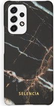 Selencia Maya Fashion Backcover Samsung Galaxy A53 hoesje - Marble Black