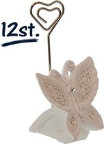 12x vlinder naamhouder tafelversiering | taartdecoratie| tafeldecoratie | decoratie | bedankje | huwelijk | bruiloft | weggeefcadeau