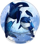 Moodadventures - muismat ergonomisch Orca - met polssteun - lichtblauw