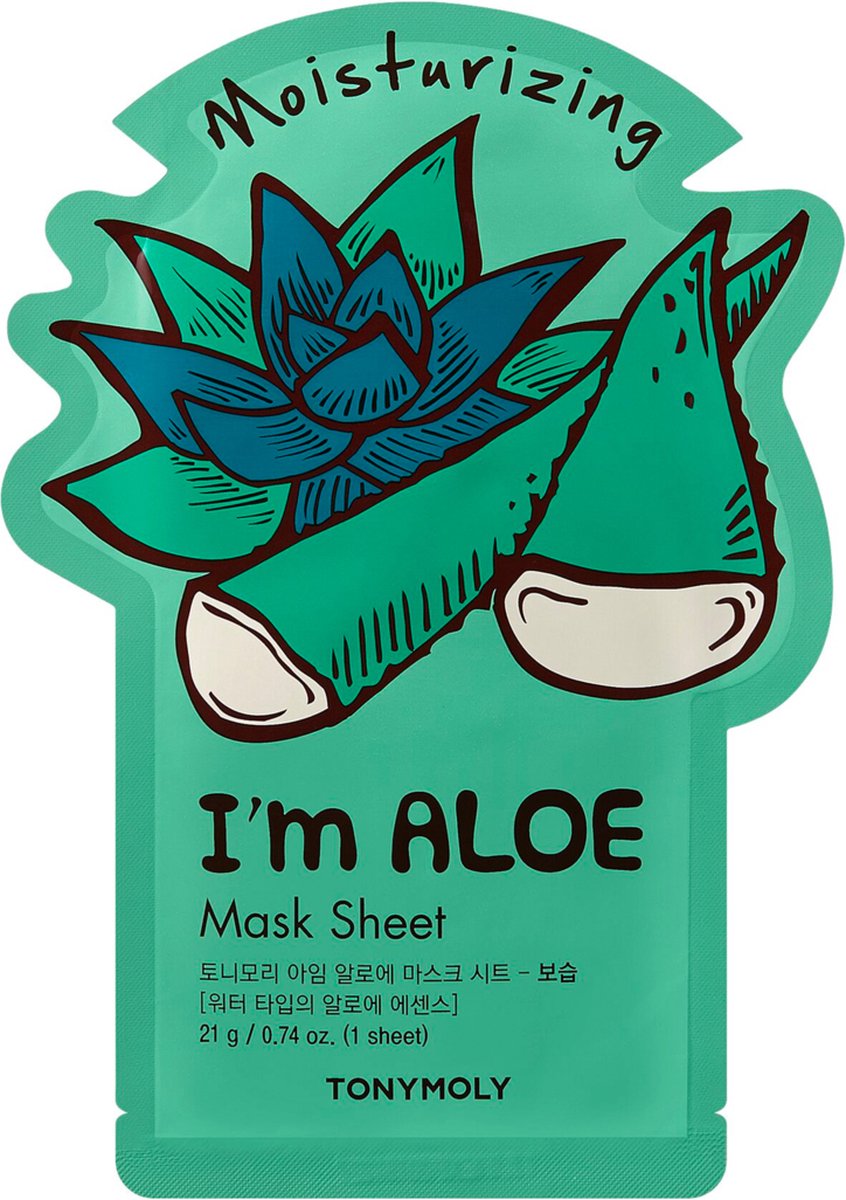 Tonymoly I'm Aloe Sheetmask- Sheetmasker - Tonymoly - Korean Skincare - Hydraterend