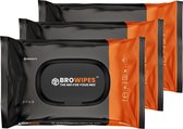 Broducts | BROWIPES™ | FAMILY PACK | Vochtig Toiletpapier voor mannen | 3 x 40 doorspoelbare wipes