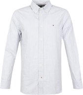 Tommy Hilfiger - Overhemd Strepen Carbon Navy - XXL - Heren - Regular-fit