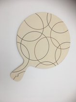 vidaXL Kookplaatafdekkingen 2 st 50x28x1,5 cm bamboe