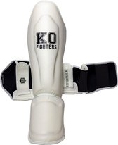 KO Fighters - Scheenbeschermer - Kickboksen - Kickmachine - Wit - M