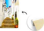 Behang - Fotobehang Traditionele witte gevels straat in Málaga Spanje - Breedte 175 cm x hoogte 260 cm