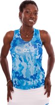 ONCOURT Camo Tanktop Tennis- & Padelkleding Dames Blauw - Maat XL