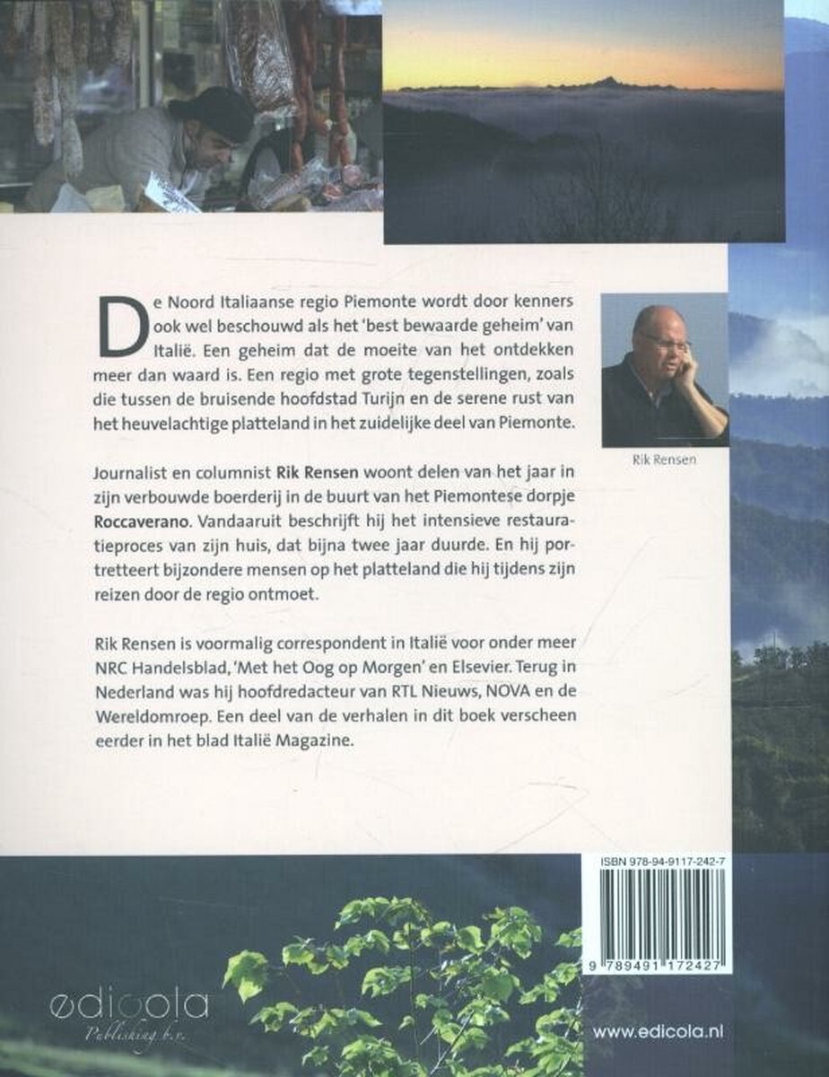 Geheimen van Piemonte - back cover