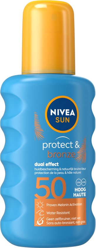 Nivea Sun Sunscreen Protect & Bronze - SPF 50 | bol.com