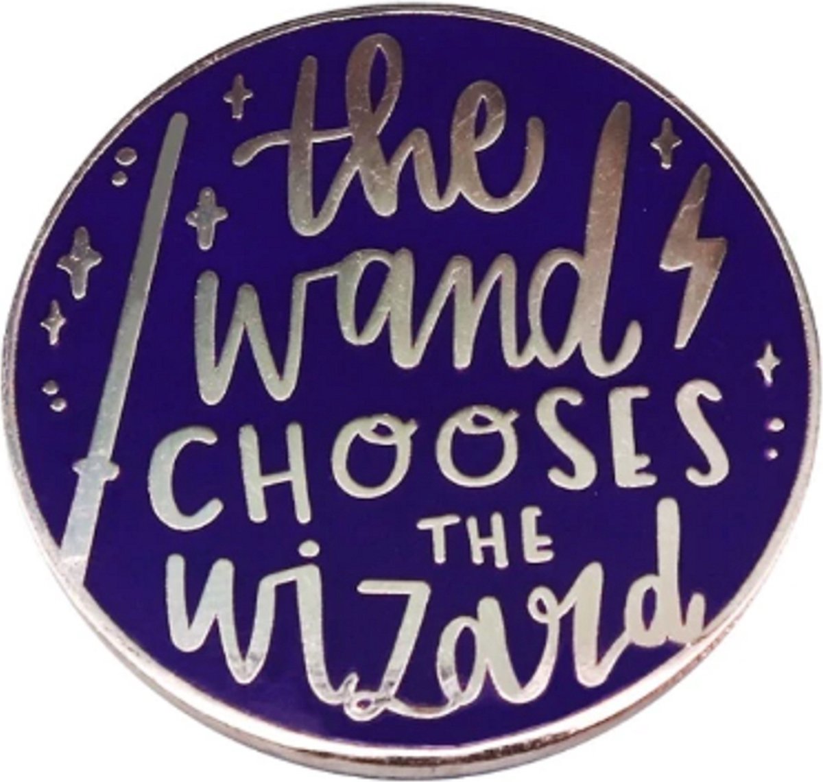 Pin ''the wand chooses the wizard'' harry potter, broche, kledingspeld