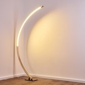 Belanian.nl - Moderne   Vloerlamp - - Staande Nikkel mat - Top Bogenlampe LED Nickel-Matt, Led 24 watt  booglamp,  Slaapkamer Vloerlamp,  woonkamer Booglamp,  Gebogen, langwerpig