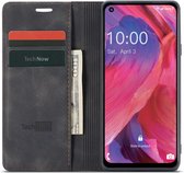 Oppo A74 / A54 5G Hoesje - Book Case Slimline Zwart