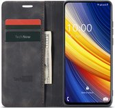 Hoesje geschikt voor Xiaomi Poco X3 Pro - Book Case Slimline Zwart