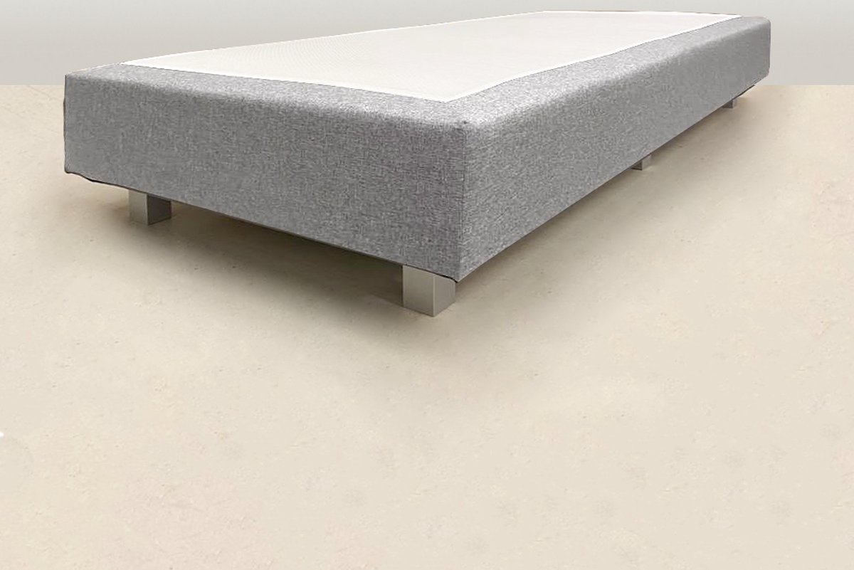 Losse boxspring - Pocketvering - boxspringonderstel - boxspringbedbodem - zonder matras - 90x200 cm GRIJS