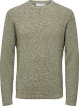 SELECTED HOMME WHITE SLHROCKS LS KNIT CREW NECK W NOOS  Trui - Maat S