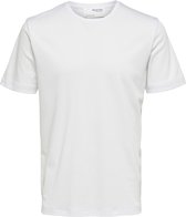 SELECTED HOMME BLACK SLHISAK SS O-NECK TEE B  Poloshirt - Maat M