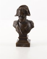 Bronzen Buste Napoleon 7x7x20 cm