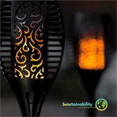 Sunstainability - Solar Tuinfakkel met Sensor - Tuinverlichting op zonne-energie - Buitenverlichting - Sfeerverlichting