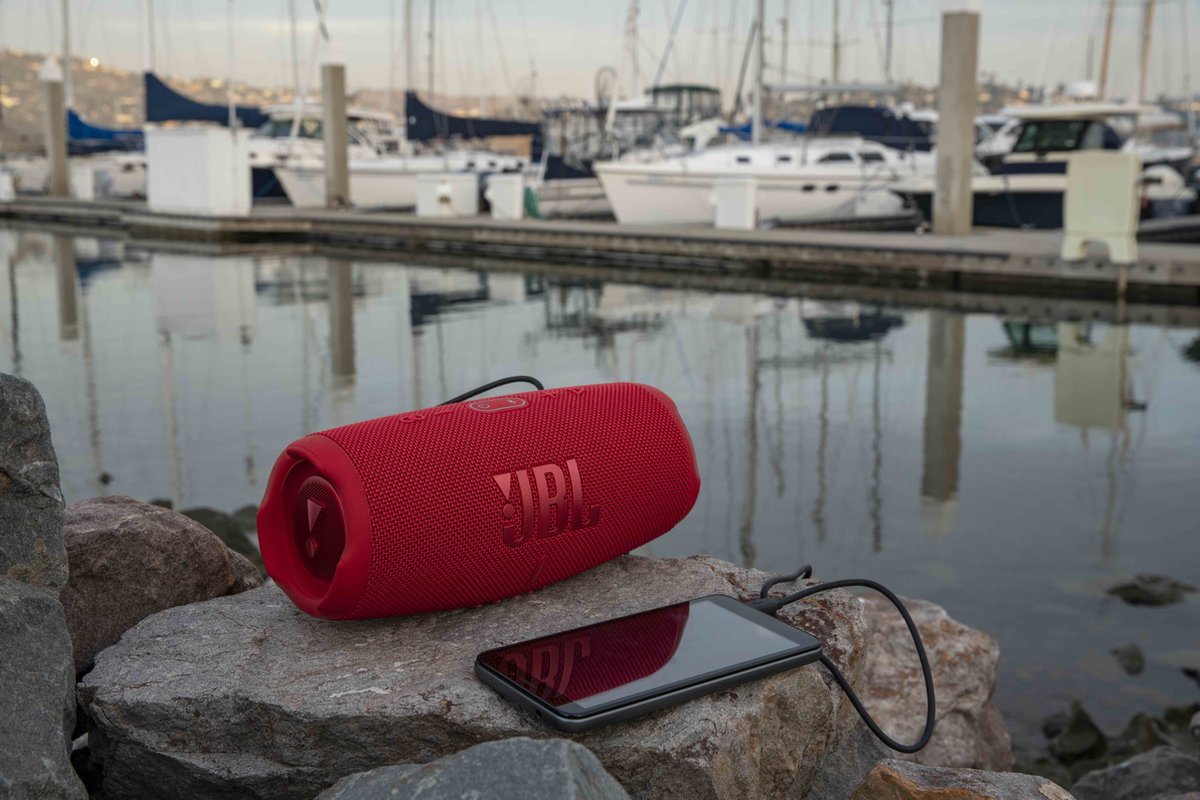 JBL Charge 5 - Draagbare Bluetooth Speaker - Grijs | bol.com