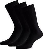 Sokken van biologisch katoen | Zwart | Maat 39/42 | 3-Paar | Biologisch | Zwarte sokken | Sokken maat 39 42 | Unisex | Apollo
