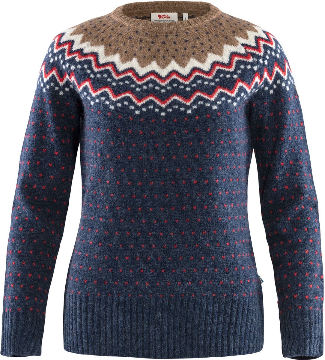 Fjallraven Ovik Knit Sweater Women Outdoortrui Dames Blauw