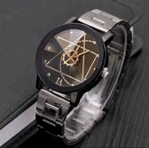 Quartz Horloge - Luxe Horloge - Heren Horloge - Dames Horloge - Unisex - ø 41mm - Dark Grey/Gold