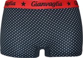 Dames boxershorts Gianvaglia 3 pack stippel zwart/rood M