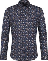 Suitable - Overhemd BD Dromenvangers Donkerblauw - S - Heren - Slim-fit