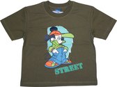 Disney Mickey Mouse Jongens T-shirt - Kaki Bruin - Maat 128