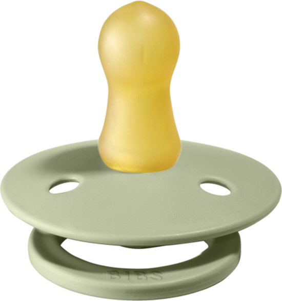 BiBS - Colour Pacifier - Stage 1 Fopspeen - 0+ maanden - 2 stuks - Sage / Cloud van BIBS — afbeelding 2