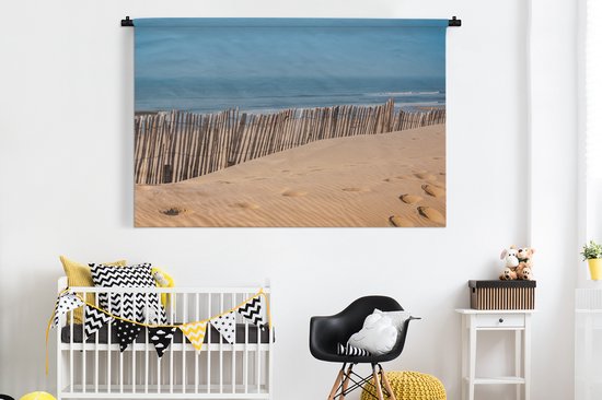 Tapisserie - Plage - Poteaux - Mer - 180x120 cm - Tapisserie
