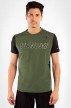 Venum Classic Evo Dry-Tech T-shirt Khaki Zilver maat S