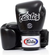 Fairtex (kick)bokshandschoenen Tight Fit Zwart 14oz
