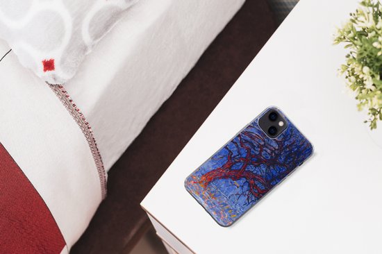 Coque iPhone 13 mini - Arbre rouge - Piet Mondrian - Siliconen