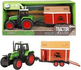 Toi-Toys - Tractor met veetrailer met licht en geluid
