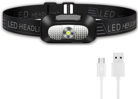 Lampe frontale Detepo Led - Rechargeable par USB - Lampe frontale avec  lumière Wit et... | bol.com