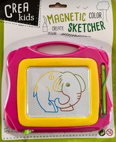 SMALL Tekenbord Roze - Magisch tekenbord - Roze - Magnetic - Magnetisch - Coler and create - SKetcher - Schets - Tekenen - Crea Kids - Kinderen - Kleuren.