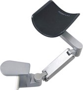 Cherse Polssteun Zilver - Computer - Armsteun Bureau - Ergonomisch - Toetsenbord Steun - Laptop - Verstelbaar - Pijnverlichting - Draaibaar
