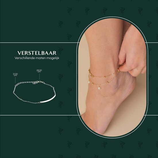 Luxore® 16 Stuks Verschillende Goudkleurig & Zilverkleurig Enkelbandje & Enkelketting – Vrouwen & Dames – Geschenkset - Cadeautje