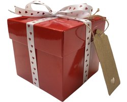 Valentijnsdag doosje - Valentijn cadeau verpakking voor hem en haar - Valentijn decoratie - Cadeau voor man - Geschenkdoos - Moederdag - Geschenkset vrouwen en mannen