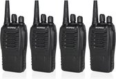 Craffic Walkie Talkie Set - Set van 4 - Walkie Talkie voor Volwassenen - Portofoon - Zaklamp - 5 KM bereik - 16 kanalen