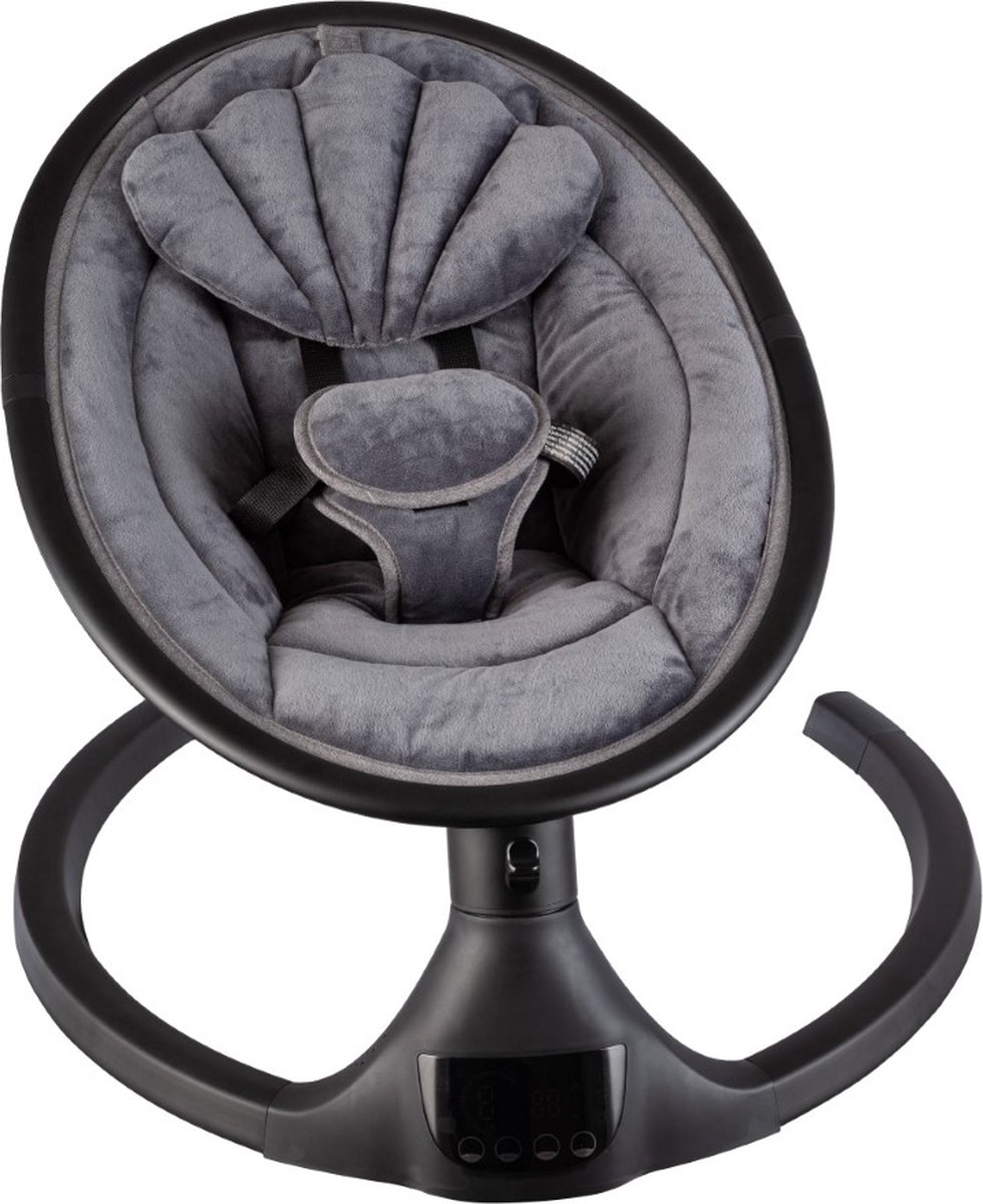 X Adventure Rocco Elektrische Wipstoel – Baby swing - Elektrische Babyschommel - Bluetooth & Afstandsbediening - Grijs thumbnail 5