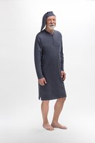 Martel Mikolaj heren nachthemd met lange mouwen- grijs- 100% katoen 4XL