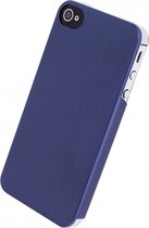 Apple iPhone 4/4s Hoesje - Xccess - Metal Serie - Aluminium Backcover - Donkerblauw - Hoesje Geschikt Voor Apple iPhone 4/4s