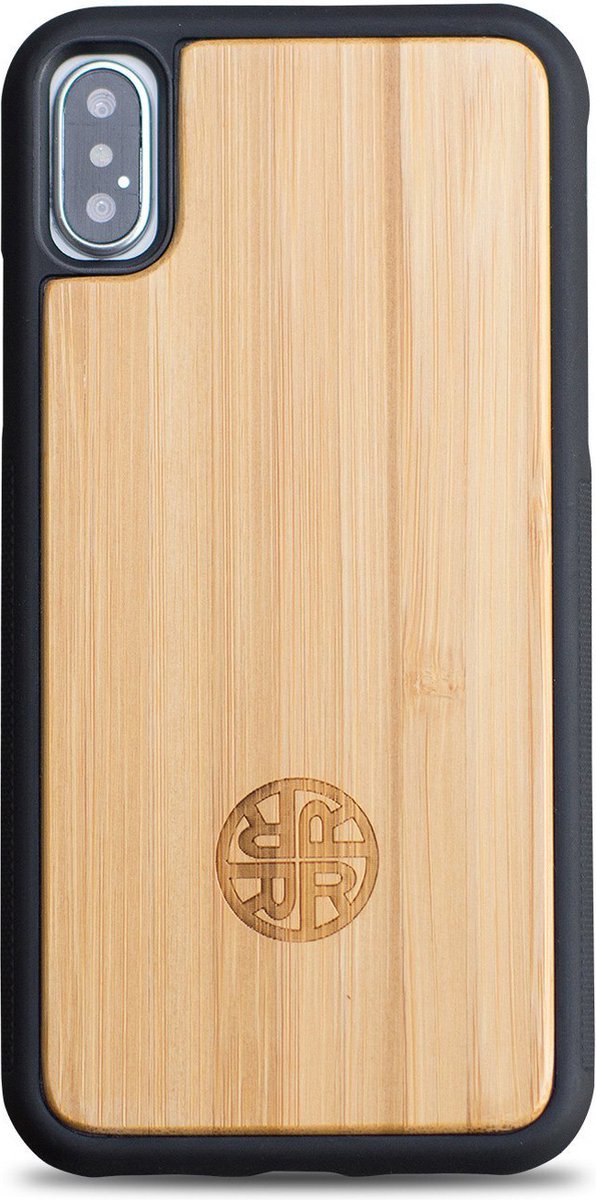 Apple iPhone X/10 Hoesje - Reveal - Bamboo Serie - Hout Backcover - Zen Garden - Hoesje Geschikt Voor Apple iPhone X/10