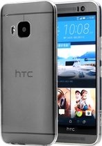 HTC One M9 Hoesje - Rock - Ultra Thin Serie - TPU Backcover - Transparant - Hoesje Geschikt Voor HTC One M9