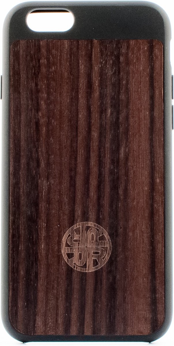 Apple iPhone 8 Hoesje - Reveal - Wooden Serie - Hout Backcover - Forest - Hoesje Geschikt Voor Apple iPhone 8